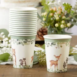 Woodland Baby Shower Cups 16ct