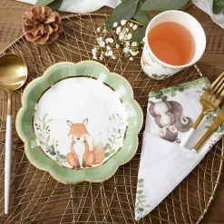 Woodland Baby Shower Dessert Plates 16ct