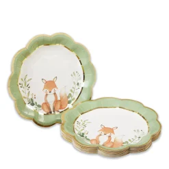 Woodland Baby Shower Dessert Plates 16ct