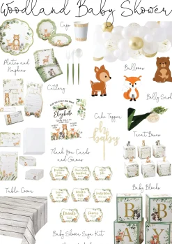 Woodland Baby Shower Lunch Napkins 30ct