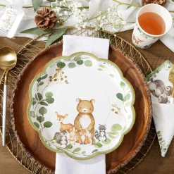 Woodland Baby Shower Lunch Plates 16ct