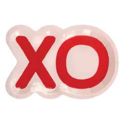 XO Valentine's Day Dessert Plates 8ct