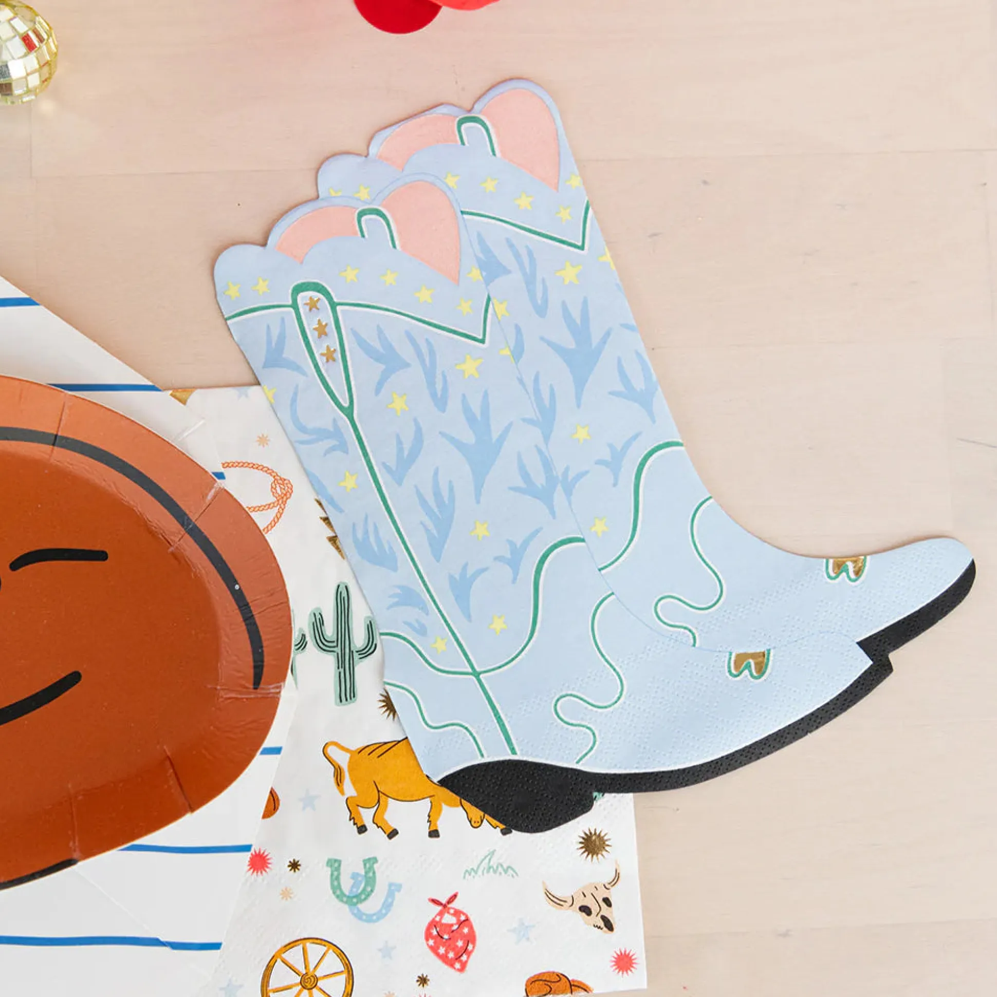 Yeehaw Cowboy Boots Lunch Napkins 16ct