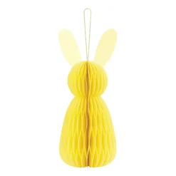 Yellow Bunny Honeycomb Decoration 12in