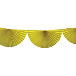 Yellow Bunting Fan Garland 10ft