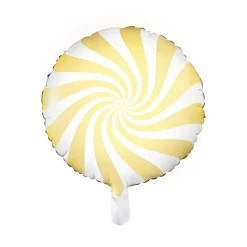 Yellow Swirly Lollipop Foil Balloon 14in