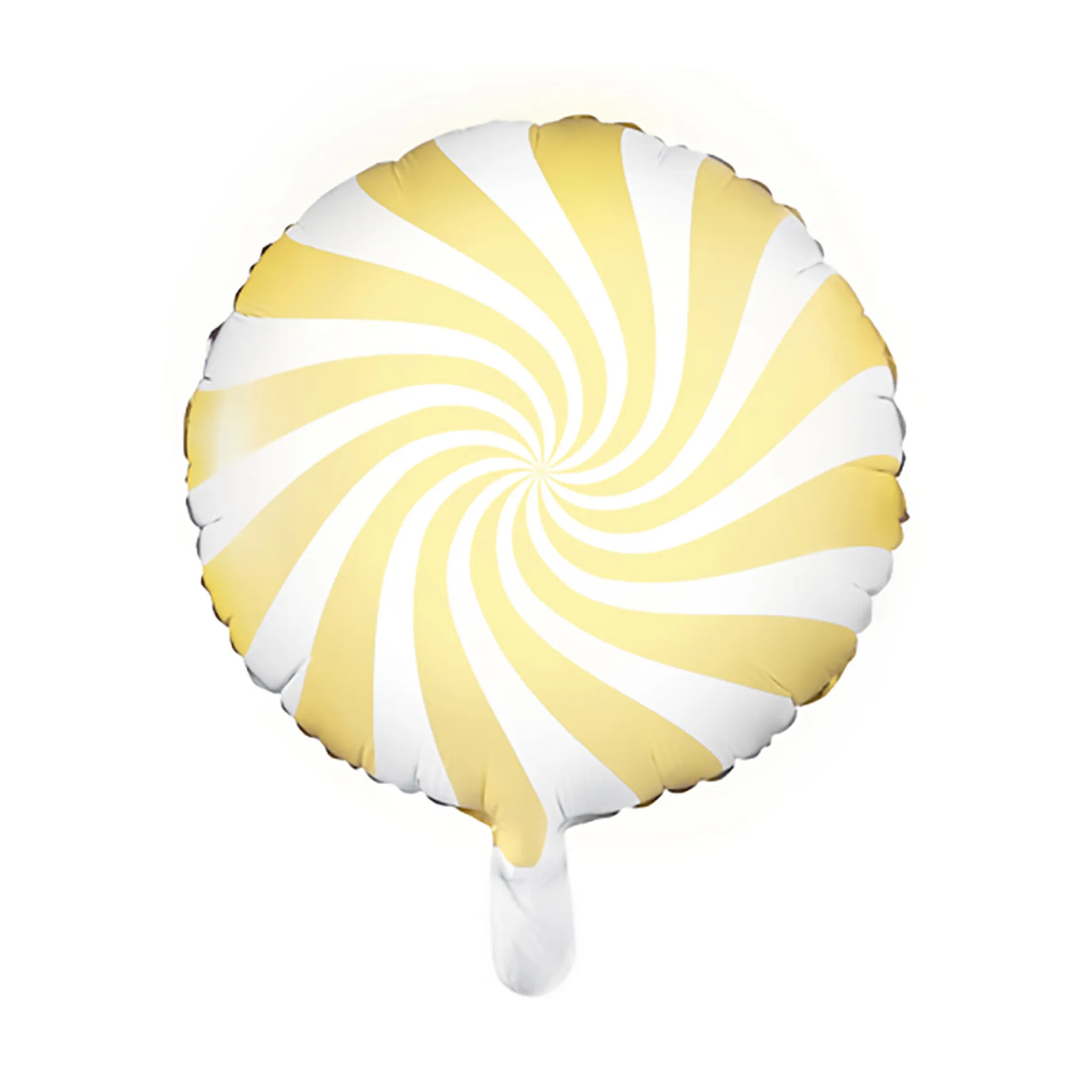 Yellow Swirly Lollipop Foil Balloon 14in